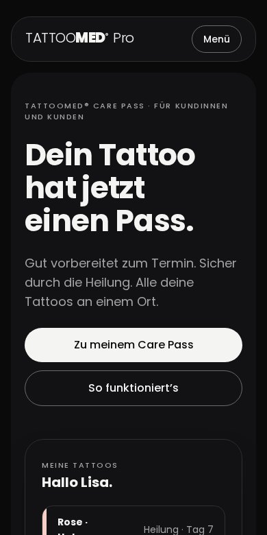 Einladung öffnen